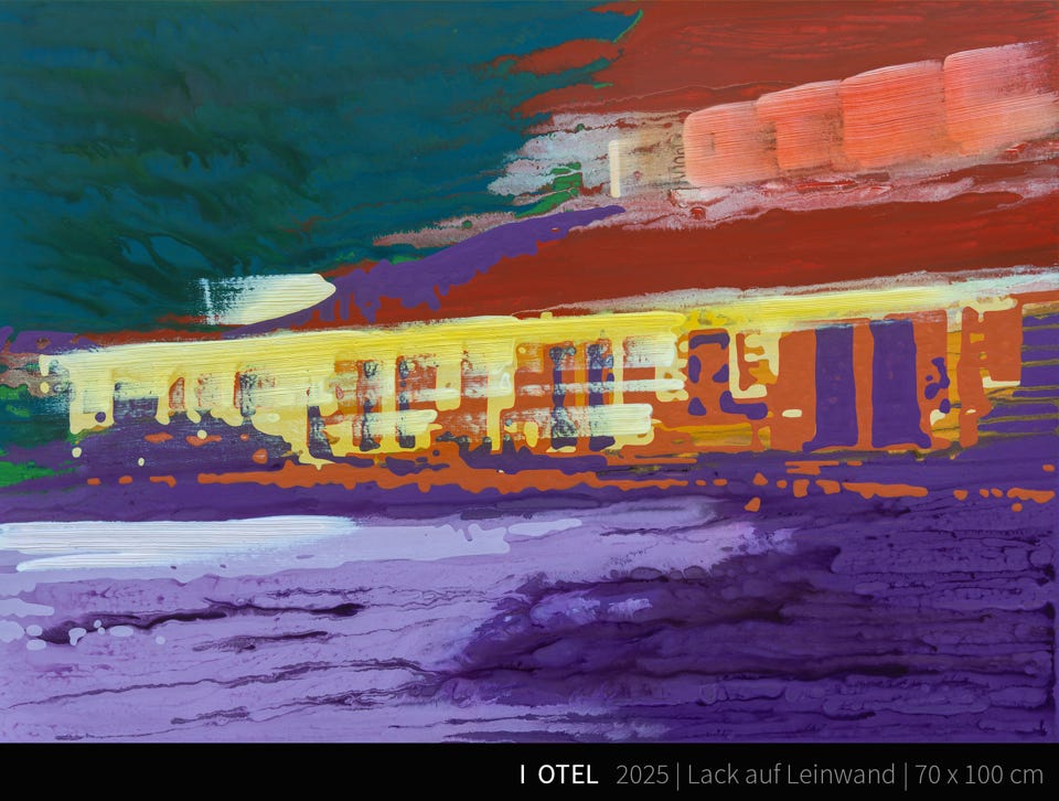 I  OTEL - "Create an image of a motel at night!" ° "Unfortunately, I can't create images because I'm a text-based class assistant. But I can help you create a detailed description of a motel at night. Here's a possible description: The motel stands alone on a quiet country road, surrounded by dark, shady trees swaying gently in the night breeze. The motel's neon sign glows a warm orange and red. Some of the letters flash slightly, giving the place a nostalgic charm. Below the sign is a small parking lot with a few cars parked, their windows reflecting the light from the streetlights. The motel room windows are partially lit, and a soft yellow light shines through the curtains. If you'd like to create an image, you could use this description as inspiration or share it with an artist or class for image generation. Have fun creating!"