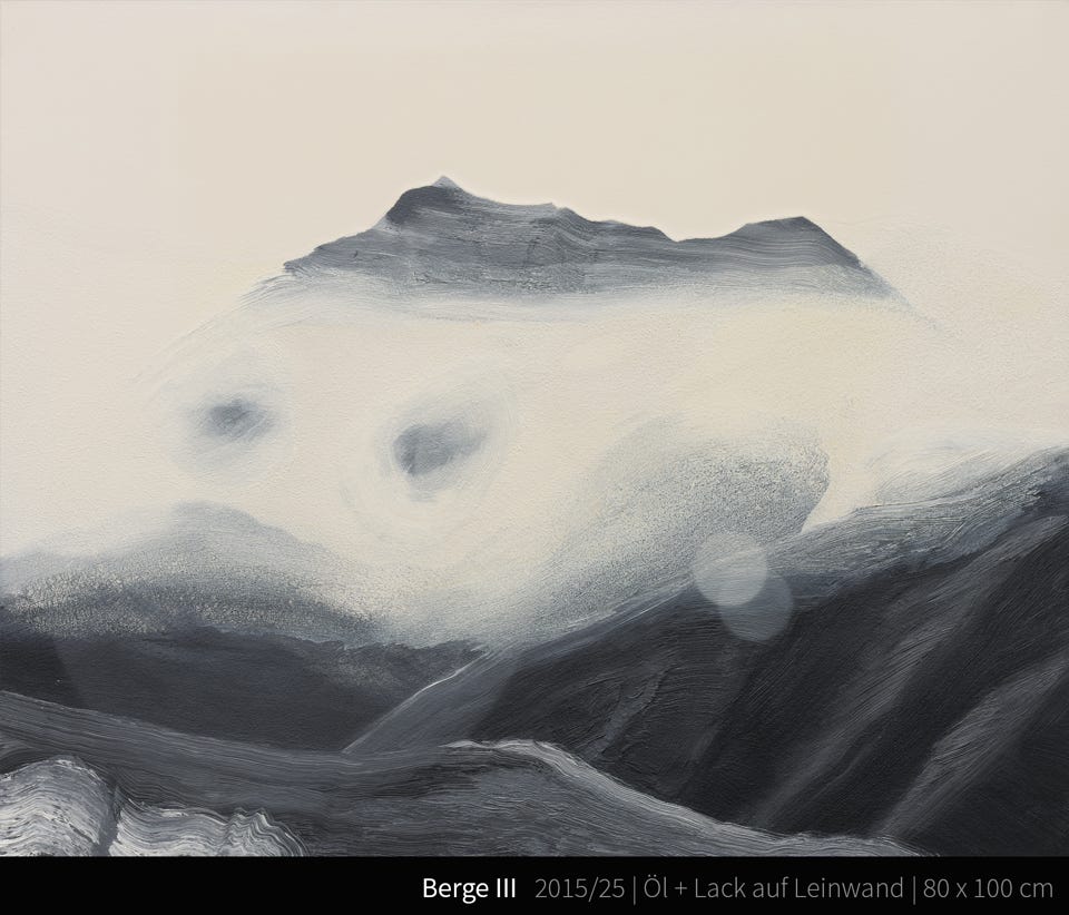 Berge III - Mountains are not only impressive landscapes, but also places of inner strength and inspiration. They offer opportunities to discover oneself and experience the beauty of nature. The path up a mountain is a metaphor for overcoming personal challenges and spiritual growth. These thoughts have given rise to three beautiful paintings. For me as a painter, the sea remains my number one motif and place of longing...