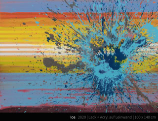 Ios - Idylle des Kykladen-Archipels Chora Kunstsammler Freund Friend Art collector Deep Blue Rooms & Apartments Universal Druckluft Orchester Blumeninsel