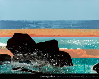 Löwengischt I - Lion Meer Sea Beach Strand Sunset Glitzern Glitter Sonnenuntergang